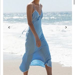 Ciao Lucia Natala Sky Blue Silk Dress - XS